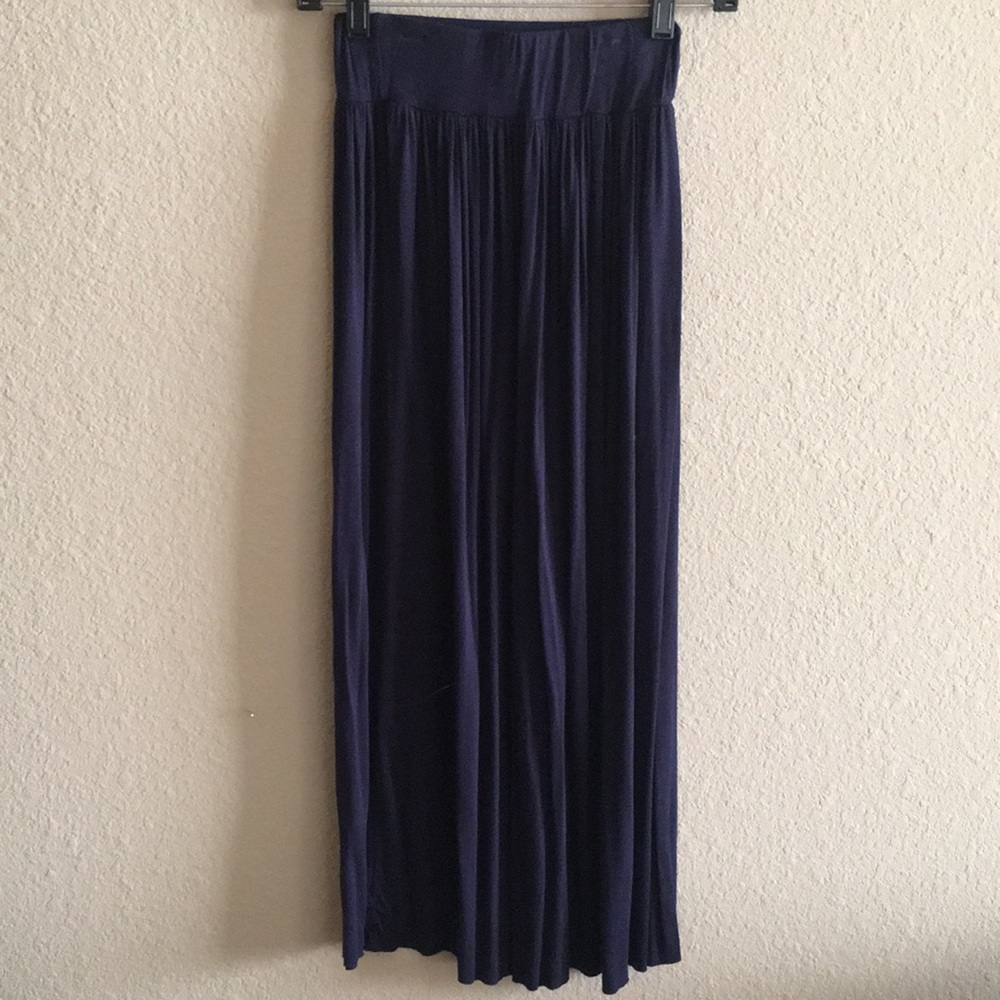 Navy Maxi Skirt